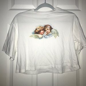aesthetic angel crop top